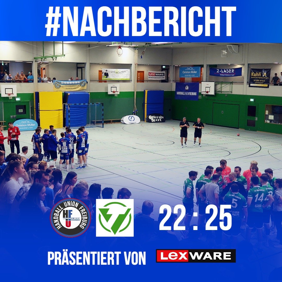 Read more about the article Erste Niederlage in zähem Spiel: Handball Union verliert 22:25 gegen Oberkirch