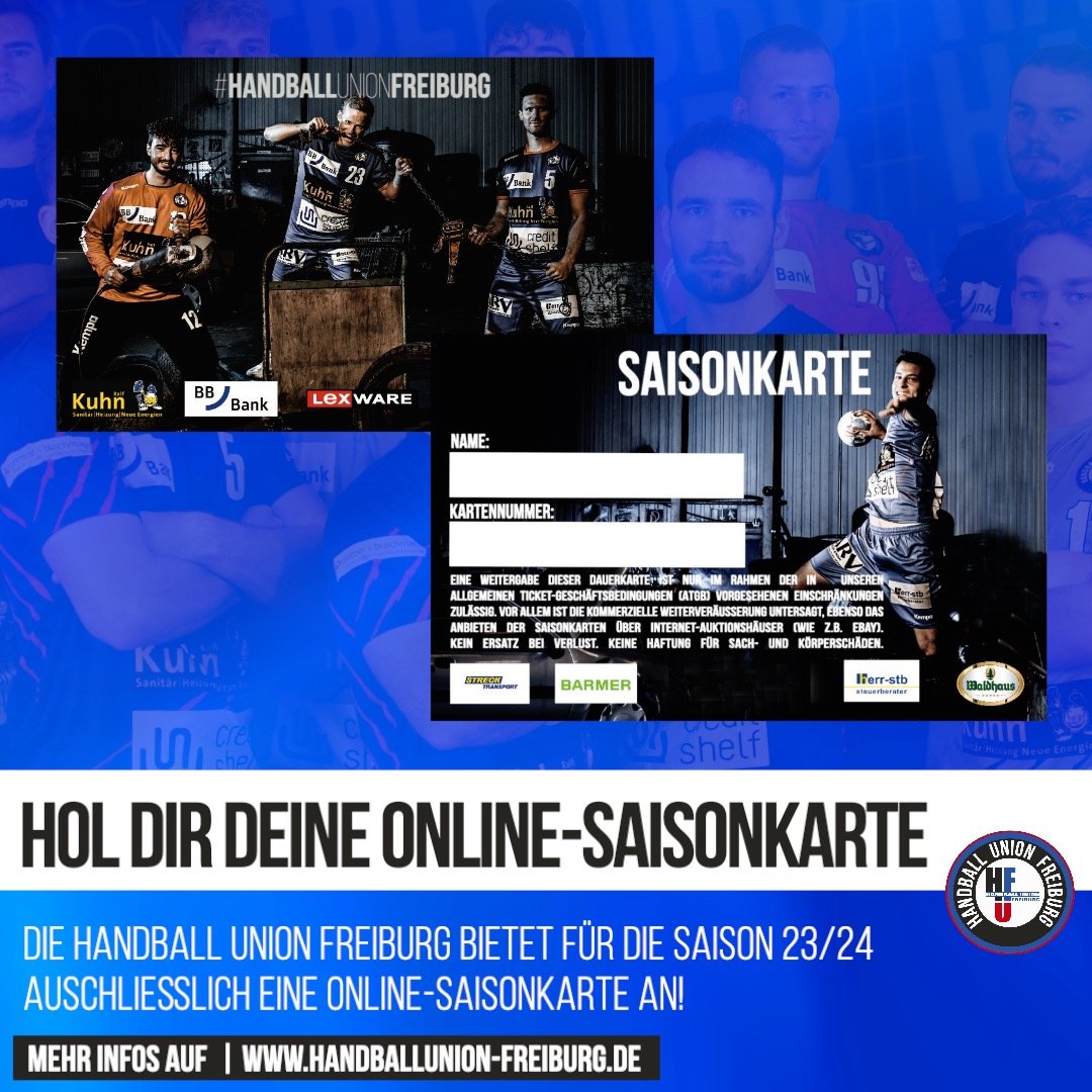 Read more about the article Kauf dir deine Online-Saisonkarten für die Handball Union Freiburg