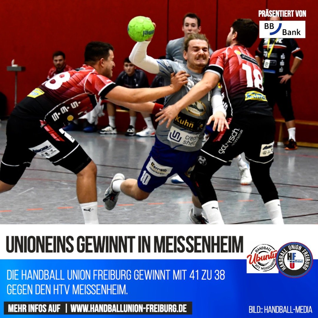 Read more about the article UnionEins gewinnt beim heimstarken HTV Meißenheim