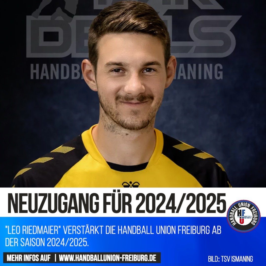 Read more about the article Neuzugang bei der Handball Union Freiburg! Leonhard Riedmaier verstärkt unser Team!